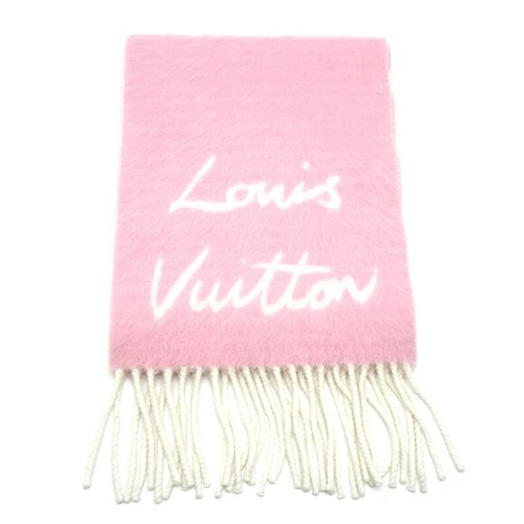 LOUIS VUITTON Pink Scarf - Picture 1 of 5